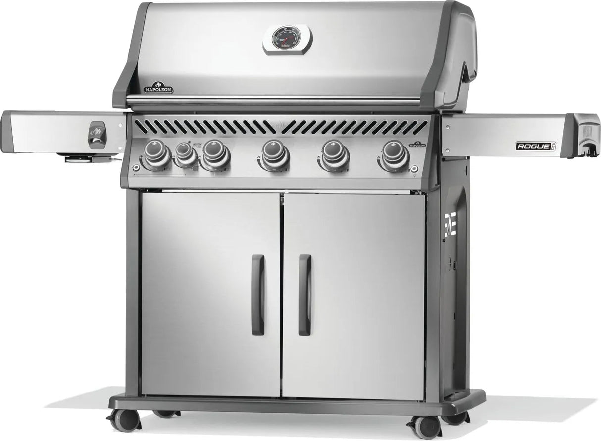 RP625SIBNSS - 2 - Napoleon Rogue PRO 625 au gaz naturel avec brûleur latéral infrarouge, acier inoxydable - BBQ Québec