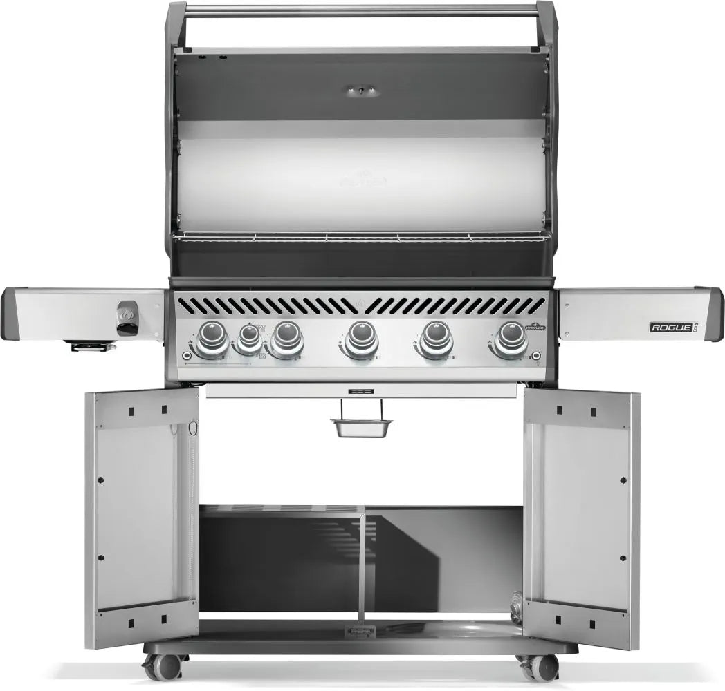 RP625SIBNSS - 2 - Napoleon Rogue PRO 625 au gaz naturel avec brûleur latéral infrarouge, acier inoxydable - BBQ Québec