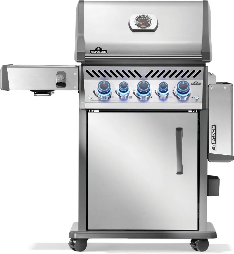 RPS425RSIBNSS - 2 - Napoleon Rogue PRO - S 425 au gaz naturel avec brûleurs latéral et arrière infrarouges, acier inoxydable - BBQ Québec