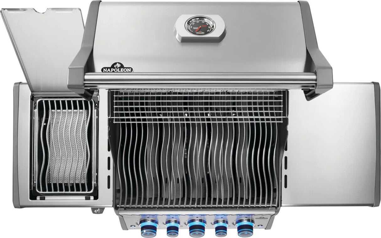 RPS425RSIBNSS - 2 - Napoleon Rogue PRO - S 425 au gaz naturel avec brûleurs latéral et arrière infrarouges, acier inoxydable - BBQ Québec