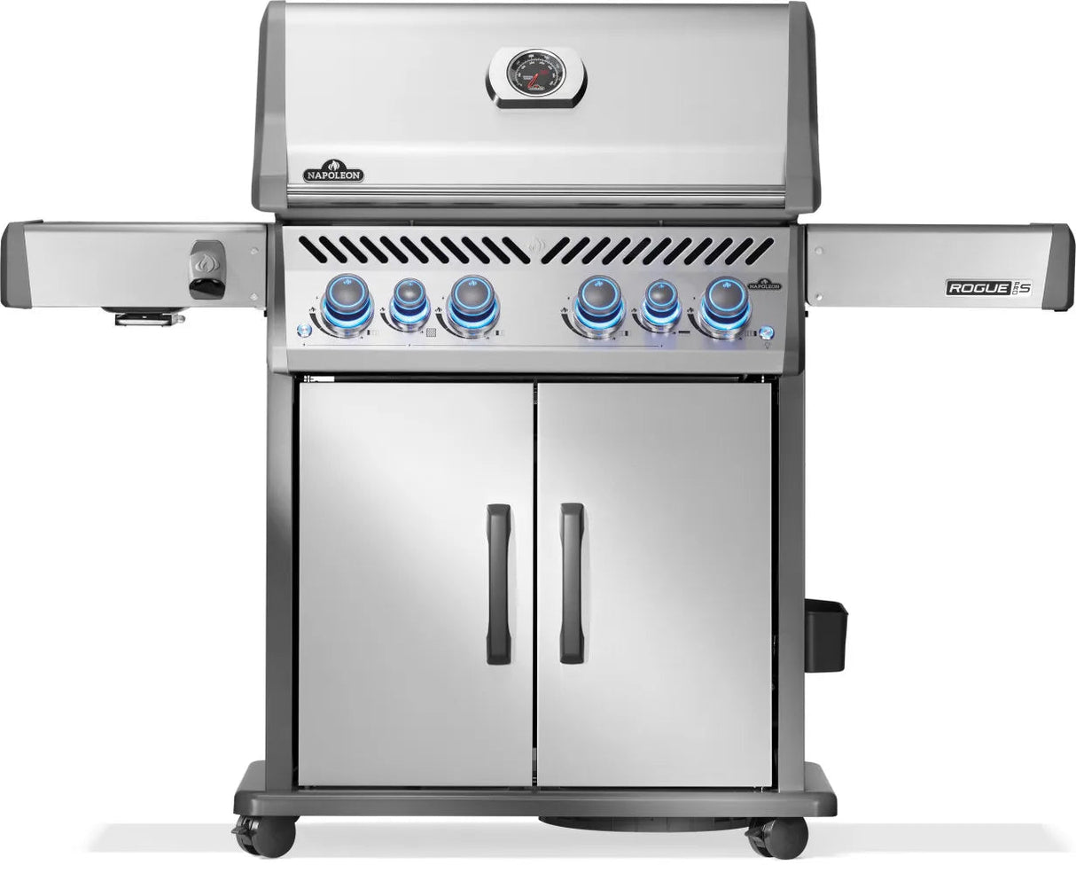 RPS525RSIBNSS - 2 - Napoleon Rogue PRO - S 525 au gaz naturel avec brûleurs latéral et arrière infrarouges, acier inoxydable - BBQ Québec