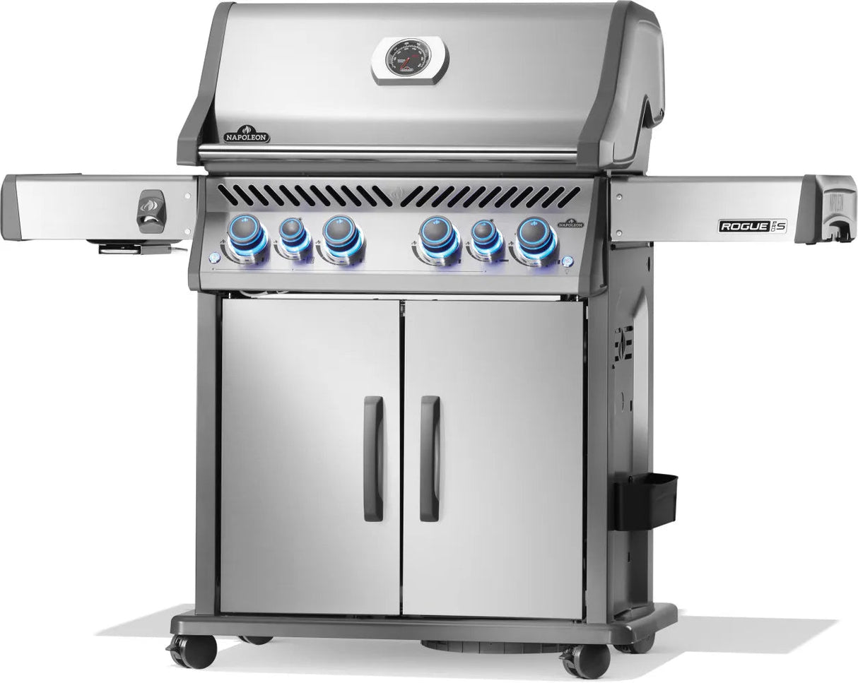 RPS525RSIBNSS - 2 - Napoleon Rogue PRO - S 525 au gaz naturel avec brûleurs latéral et arrière infrarouges, acier inoxydable - BBQ Québec