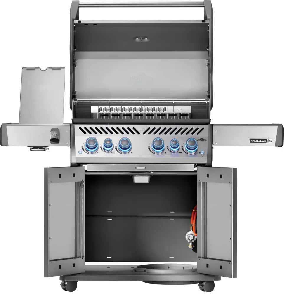 RPS525RSIBPSS - 2 - Napoleon Rogue PRO - S 525 au propane avec brûleurs latéral et arrière infrarouges, acier inoxydable - BBQ Québec