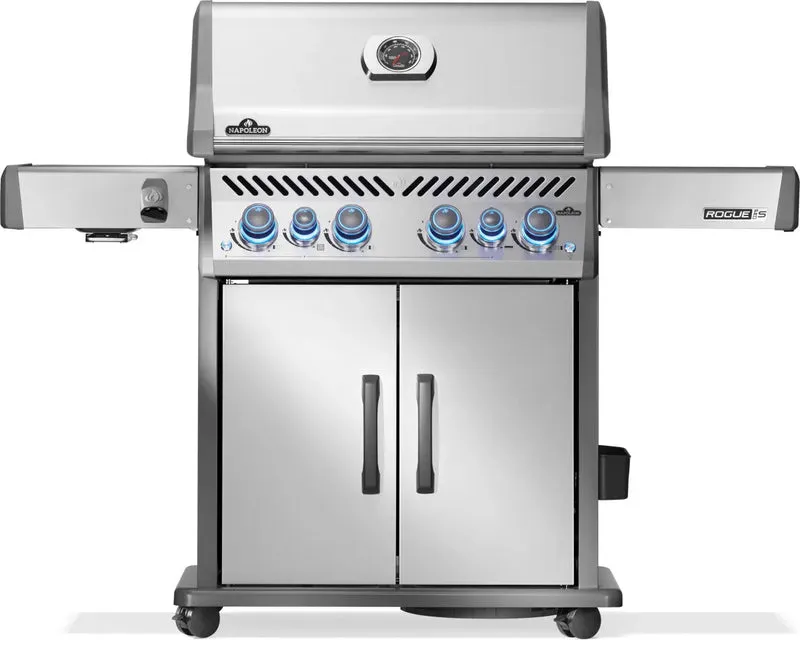 Napoleon Rogue PRO-S 525 au propane avec brûleurs latéral et arrière infrarouges, acier inoxydable | BBQ Québec