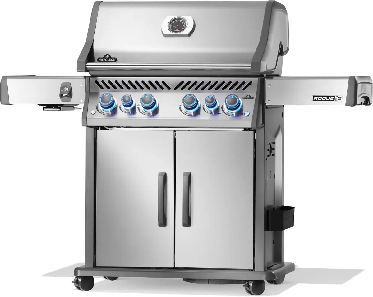 Napoleon Rogue PRO-S 525 au propane avec brûleurs latéral et arrière infrarouges, acier inoxydable | BBQ Québec