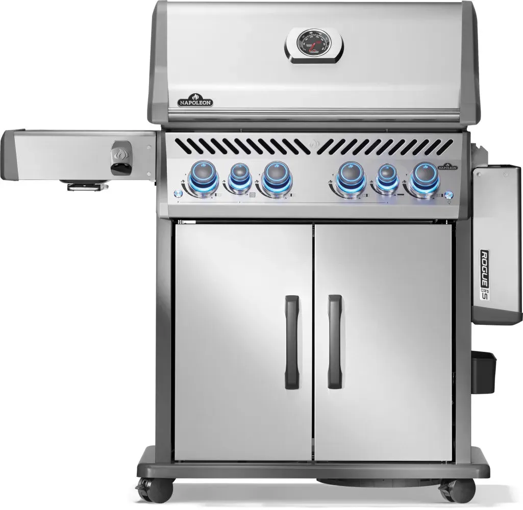 Napoleon Rogue PRO-S 525 au propane avec brûleurs latéral et arrière infrarouges, acier inoxydable | BBQ Québec