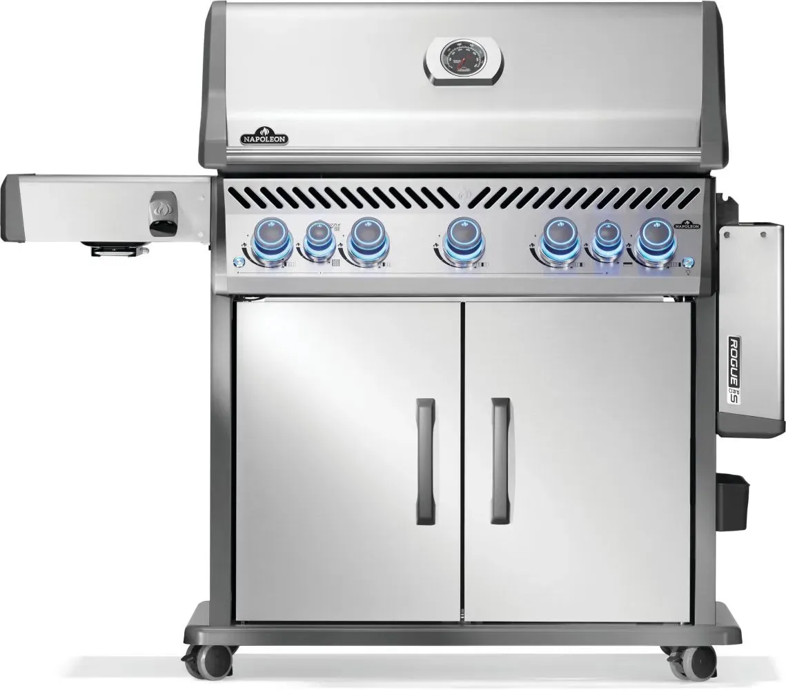 RPS625RSIBPSS - 2 - Napoleon Rogue PRO - S 625 au propane avec brûleurs latéral et arrière infrarouges, acier inoxydable - BBQ Québec