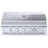 Ruby5BIR - NG – Ruby 42" à 5 brûleurs Pro - Sear avec brûleur infrarouge, moteur de rôtisserie, tige avec lumières DEL, grille de saisie haute température – gaz naturel - BBQ Québec