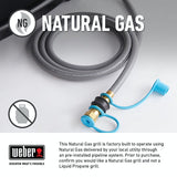 BBQ Weber Genesis E-325s au gaz naturel - Noir