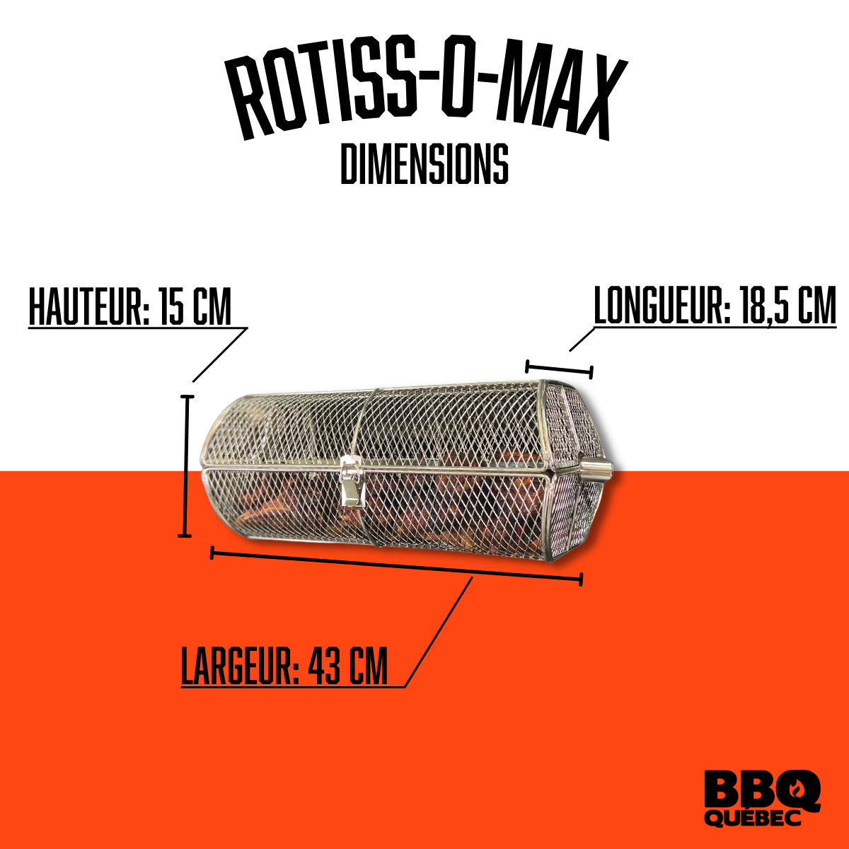Panier à rôtissoire Rotiss-O-Max BBQ Québec