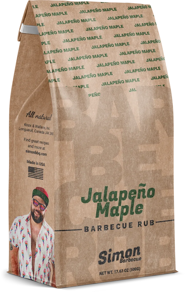 Épices à frotter Jalapeño et Érable Simon Barbecue par SJB Barbecue vendu par BBQQUEBEC.com