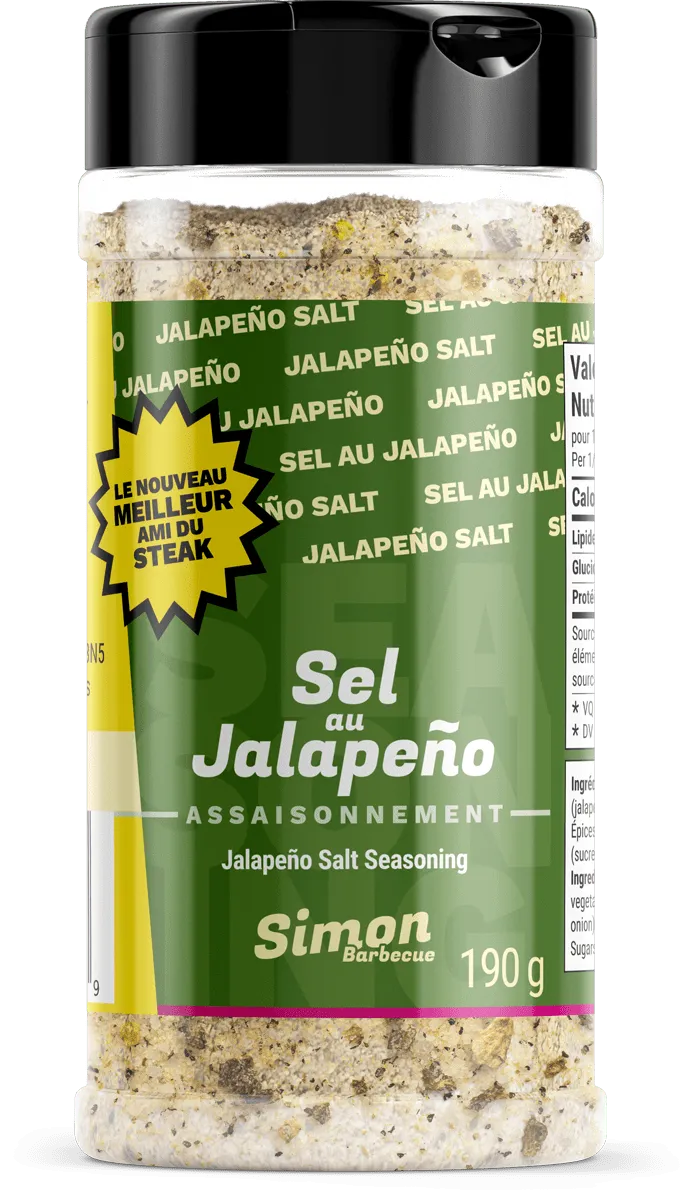 Assaisonnement Sel au Jalapeño Simon Barbecue - BBQ Québec