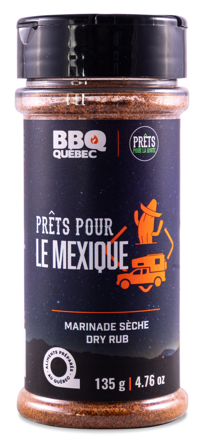 Marinade sèche Prêts pour le Mexique par BBQ Québec vendu par BBQQUEBEC.com