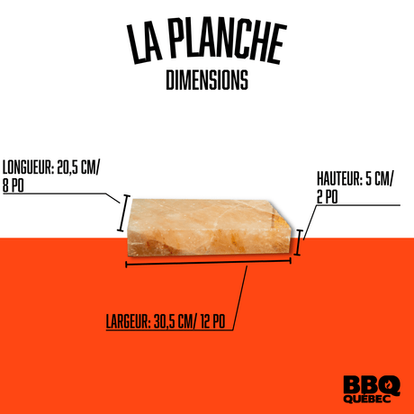 La planche de sel rose de l’Himalaya BBQ Québec - BBQ Québec