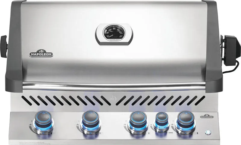 Napoleon Gril encastré Prestige 500 BBQ au gaz naturel avec brûleur arrière infrarouge - BBQ Québec