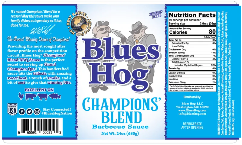 Sauce Champion 's Blend 712 ml (24 oz) - BBQ Québec
